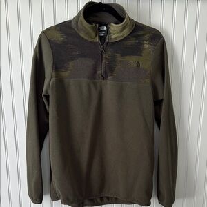 The North Face Forest Green Half-Zip Fleece
